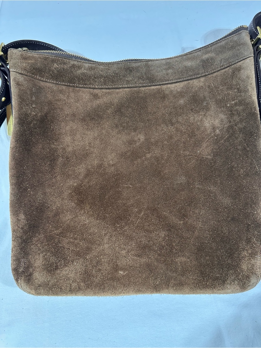 Vintage Coach 9234 Legacy Brown Suede Shoulder/Messenger Bag. - Picture 9 of 9